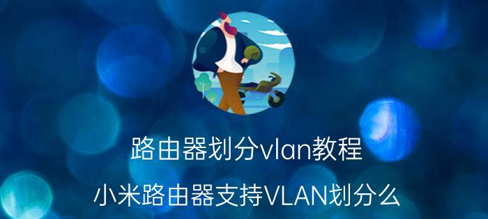 路由器划分vlan教程 小米路由器支持VLAN划分么？